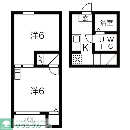 グランコンフォール米野IVの物件間取画像